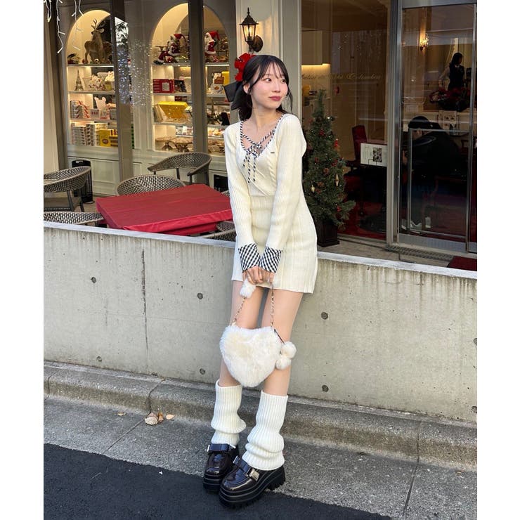 ケーブルニットミニワンピース | RMAF　NICE CLAUP / OLIVE des OLIVE | 詳細画像5 