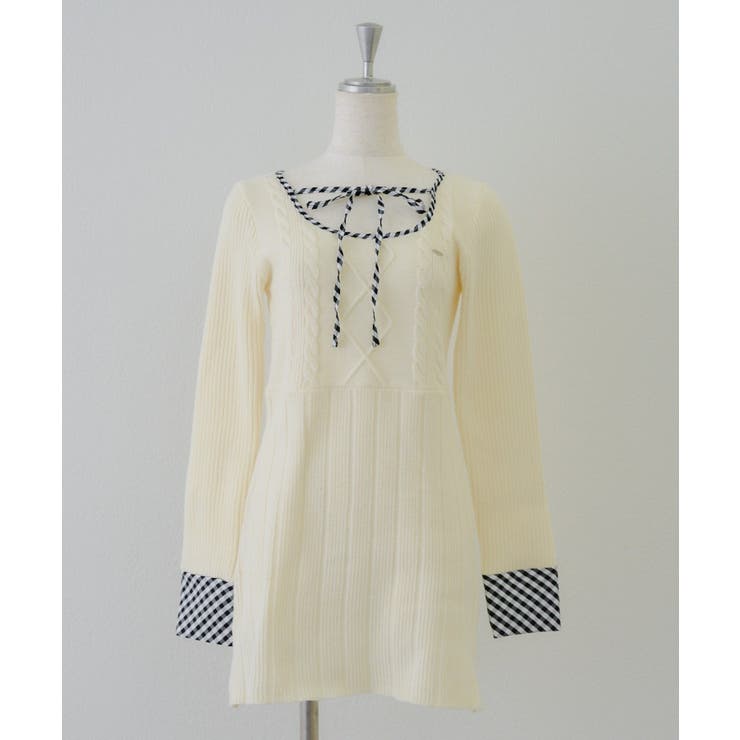 ケーブルニットミニワンピース | RMAF　NICE CLAUP / OLIVE des OLIVE | 詳細画像50 