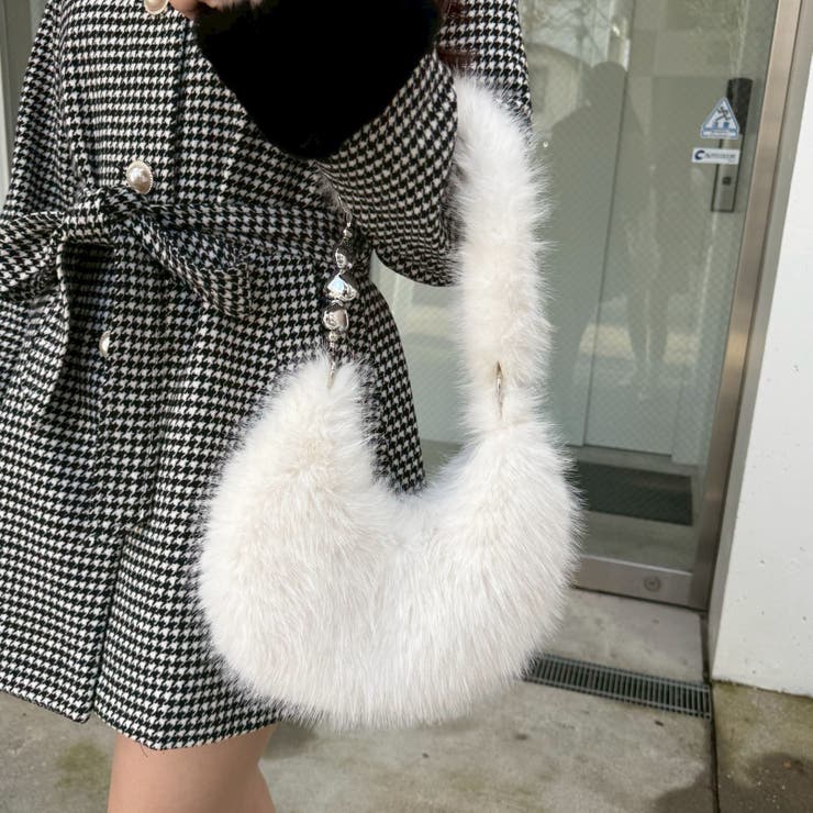 ふわふわファーハートバッグ | RMAF　NICE CLAUP / OLIVE des OLIVE | 詳細画像3 