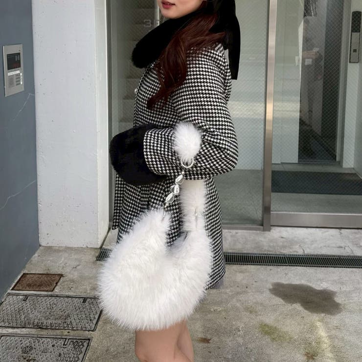 ふわふわファーハートバッグ | RMAF　NICE CLAUP / OLIVE des OLIVE | 詳細画像4 