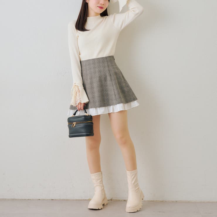 【セットアップ対応】ハイウエスト裾チラリミニスカート | RMAF　NICE CLAUP / OLIVE des OLIVE | 詳細画像21 