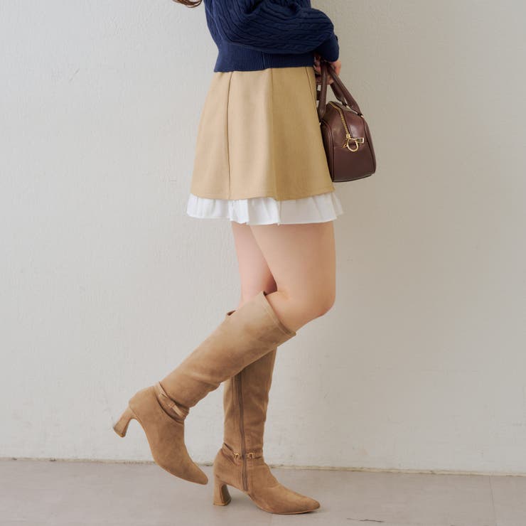 【セットアップ対応】ハイウエスト裾チラリミニスカート | RMAF　NICE CLAUP / OLIVE des OLIVE | 詳細画像29 