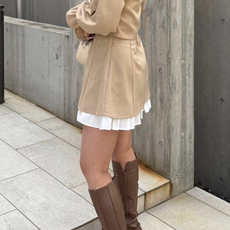 【セットアップ対応】ハイウエスト裾チラリミニスカート | RMAF　NICE CLAUP / OLIVE des OLIVE | 詳細画像39 