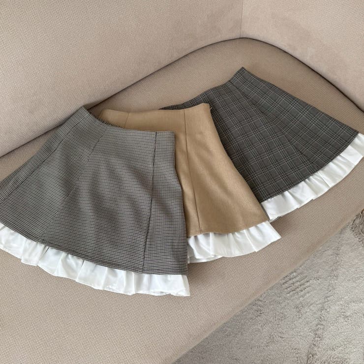 【セットアップ対応】ハイウエスト裾チラリミニスカート | RMAF　NICE CLAUP / OLIVE des OLIVE | 詳細画像5 