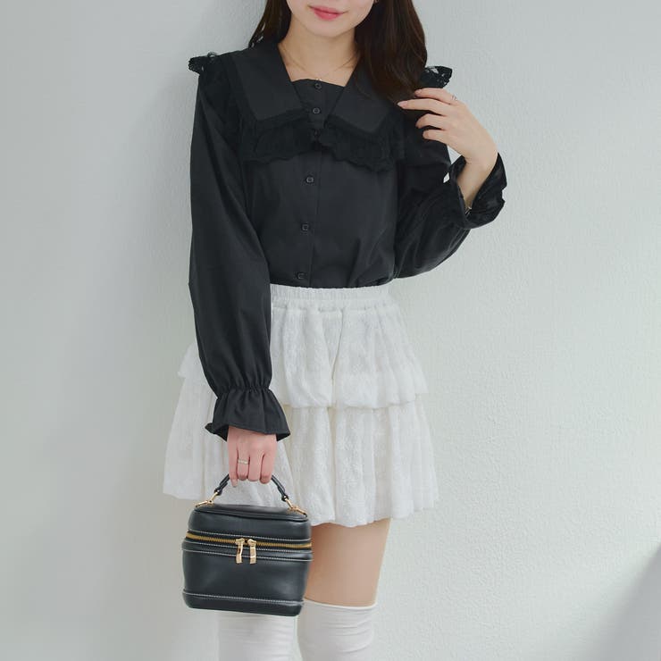 2段バルーンミニスカート | RMAF　NICE CLAUP / OLIVE des OLIVE | 詳細画像7 