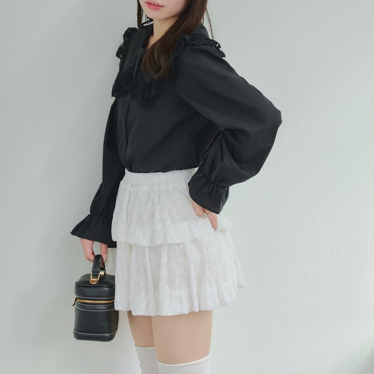 2段バルーンミニスカート | RMAF　NICE CLAUP / OLIVE des OLIVE | 詳細画像8 