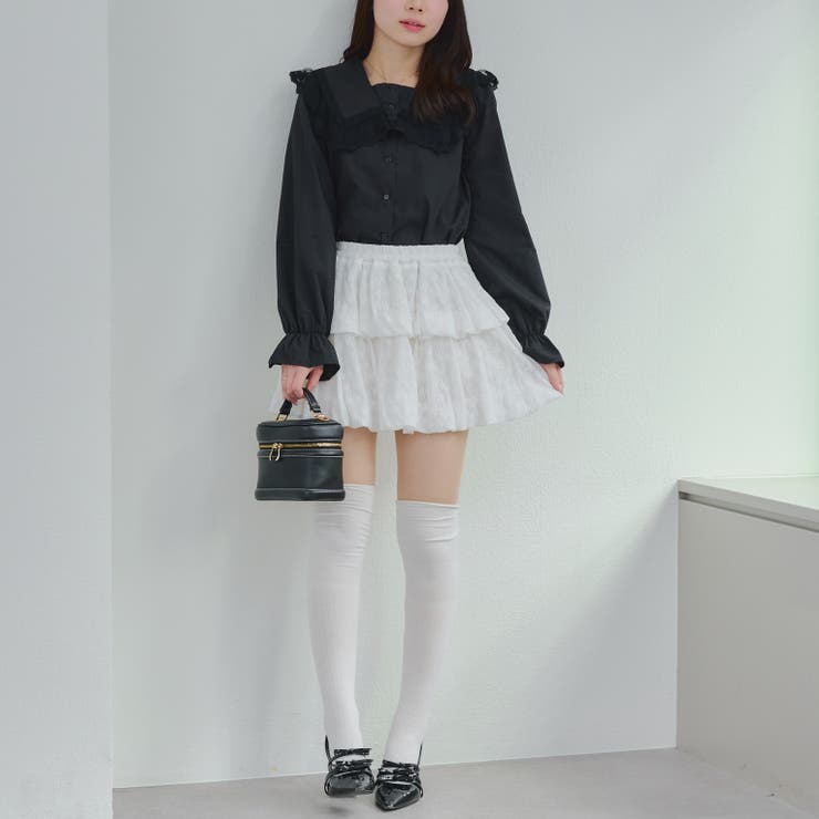 2段バルーンミニスカート | RMAF　NICE CLAUP / OLIVE des OLIVE | 詳細画像10 