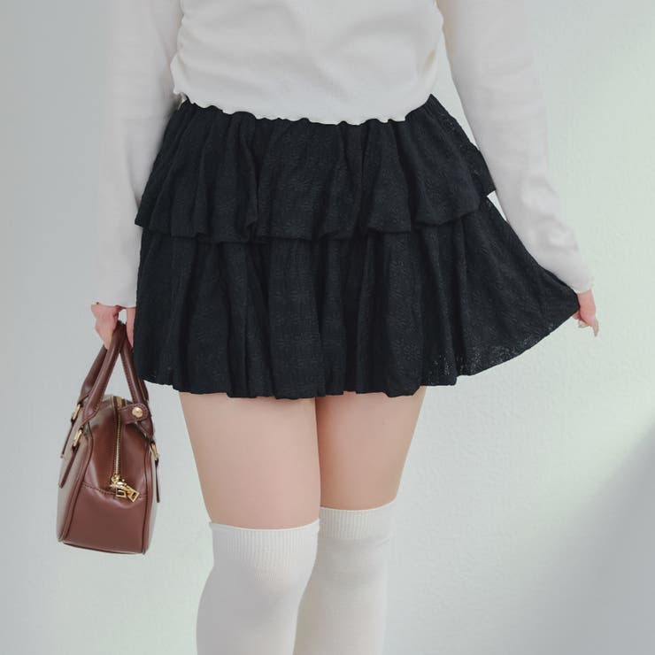 2段バルーンミニスカート | RMAF　NICE CLAUP / OLIVE des OLIVE | 詳細画像16 