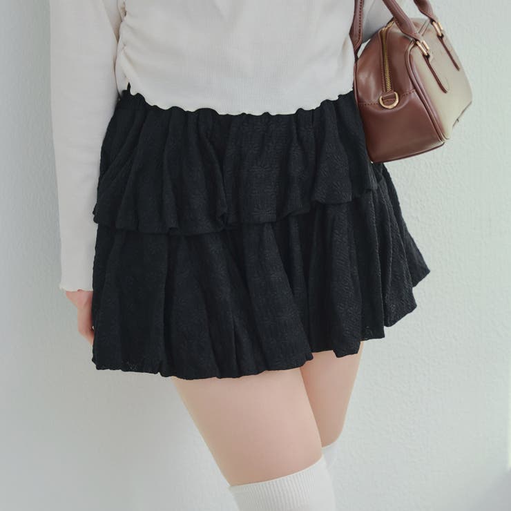2段バルーンミニスカート | RMAF　NICE CLAUP / OLIVE des OLIVE | 詳細画像17 