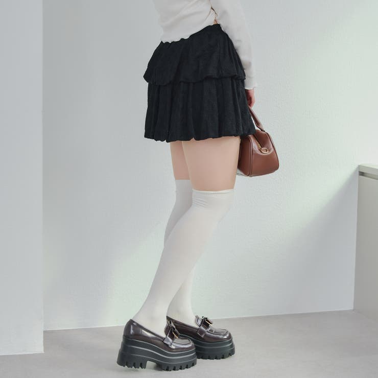 2段バルーンミニスカート | RMAF　NICE CLAUP / OLIVE des OLIVE | 詳細画像24 