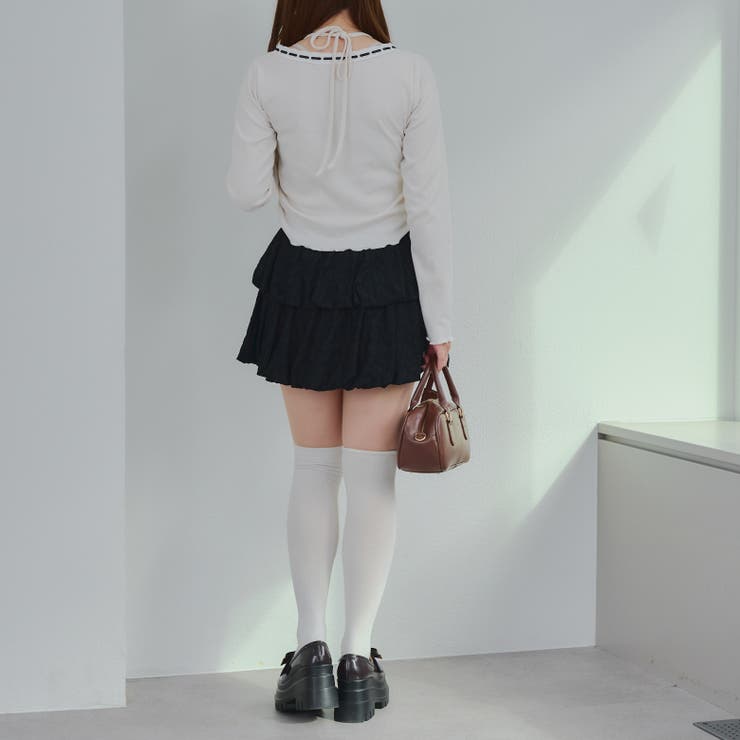 2段バルーンミニスカート | RMAF　NICE CLAUP / OLIVE des OLIVE | 詳細画像30 