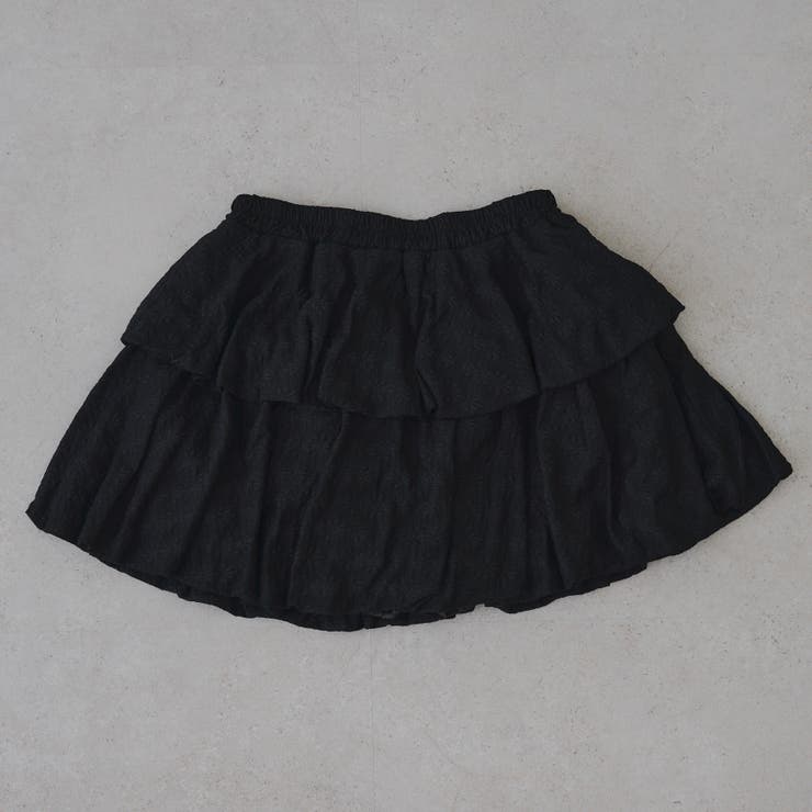 ブラック | 2段バルーンミニスカート | RMAF　NICE CLAUP / OLIVE des OLIVE