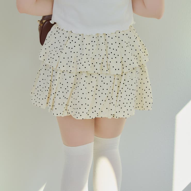 2段バルーンミニスカート | RMAF　NICE CLAUP / OLIVE des OLIVE | 詳細画像34 