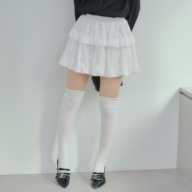 2段バルーンミニスカート | RMAF　NICE CLAUP / OLIVE des OLIVE | 詳細画像3 