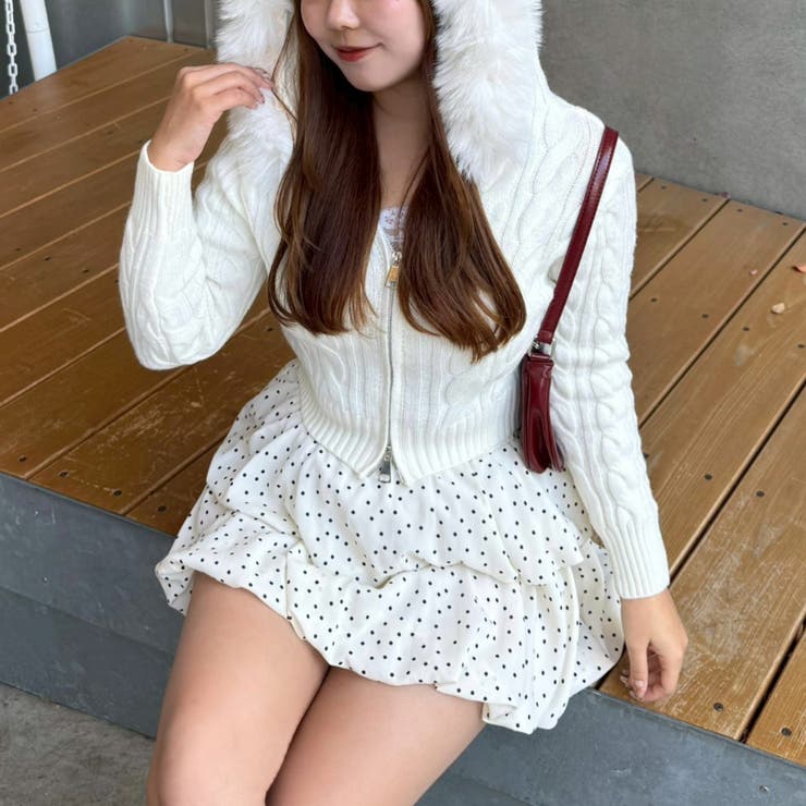 2段バルーンミニスカート | RMAF　NICE CLAUP / OLIVE des OLIVE | 詳細画像52 