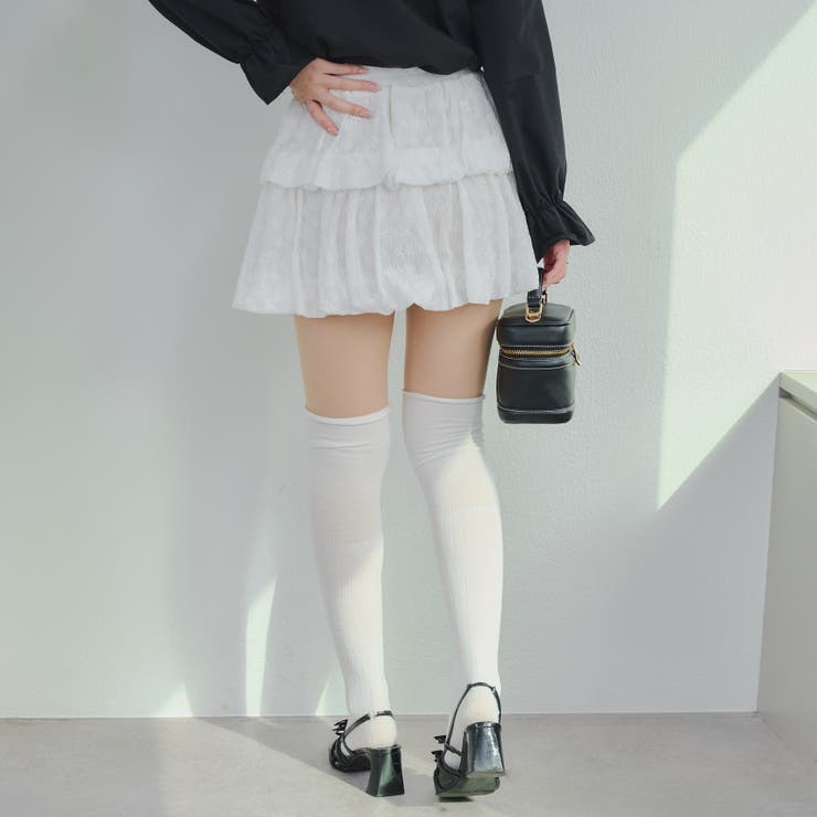 2段バルーンミニスカート | RMAF　NICE CLAUP / OLIVE des OLIVE | 詳細画像5 