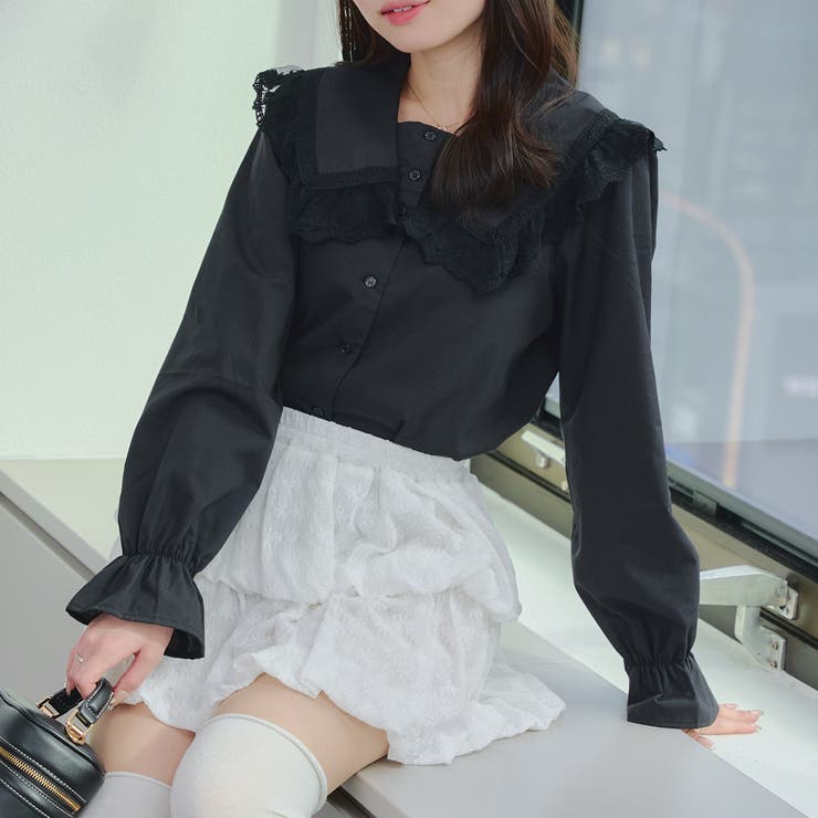 2段バルーンミニスカート | RMAF　NICE CLAUP / OLIVE des OLIVE | 詳細画像6 