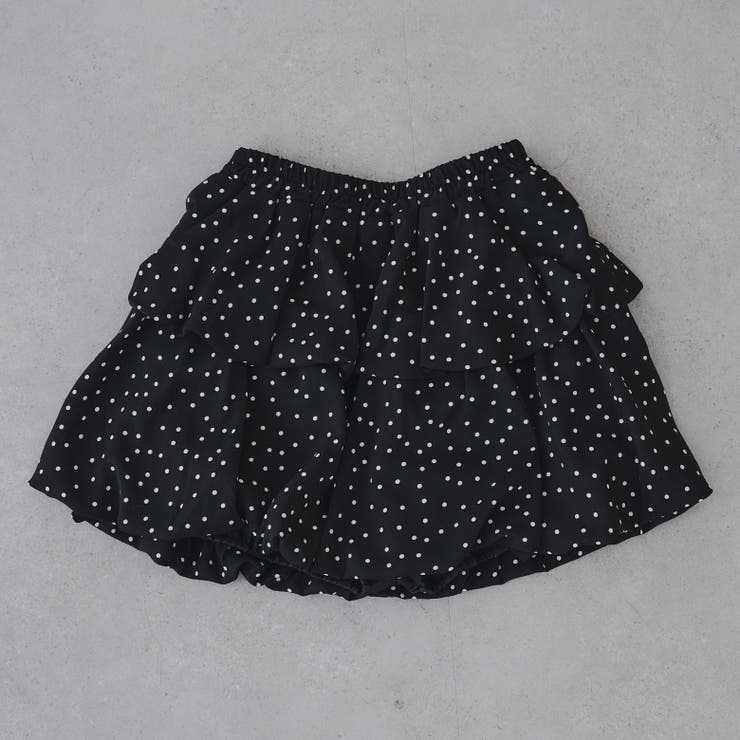 ブラック系 | 2段バルーンミニスカート | RMAF　NICE CLAUP / OLIVE des OLIVE