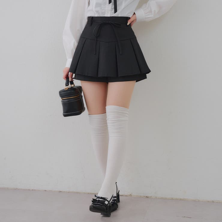 リボン付プリーツスカパン | RMAF　NICE CLAUP / OLIVE des OLIVE | 詳細画像8 