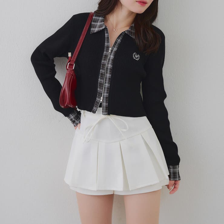 リボン付プリーツスカパン | RMAF　NICE CLAUP / OLIVE des OLIVE | 詳細画像20 