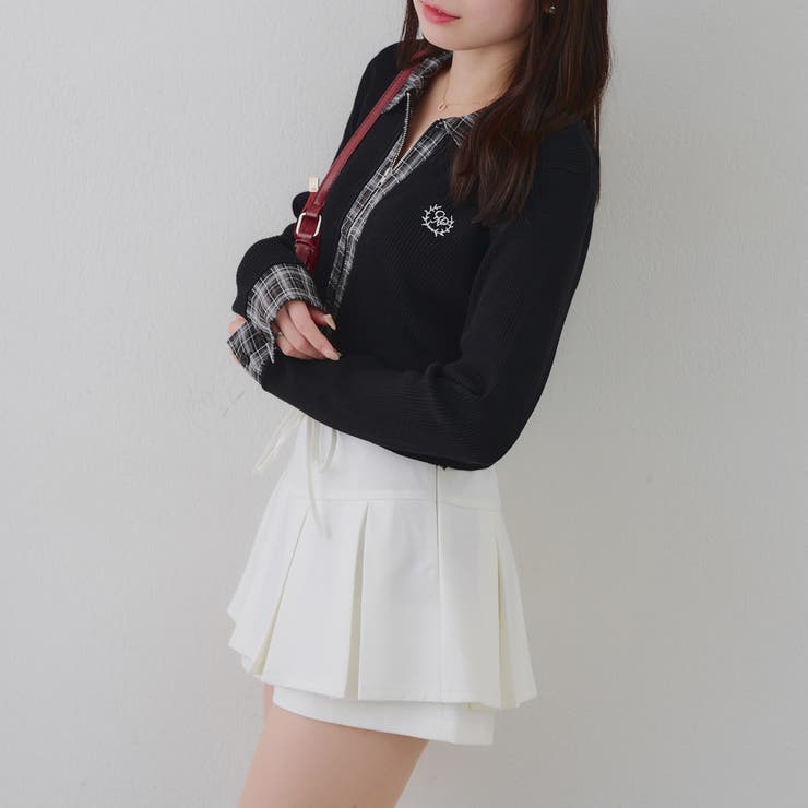 リボン付プリーツスカパン | RMAF　NICE CLAUP / OLIVE des OLIVE | 詳細画像21 