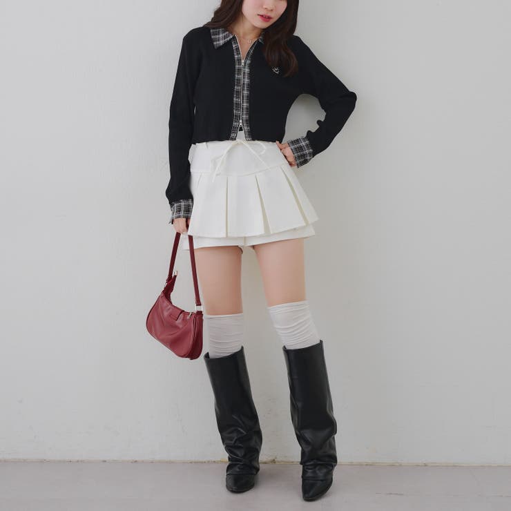 リボン付プリーツスカパン | RMAF　NICE CLAUP / OLIVE des OLIVE | 詳細画像22 