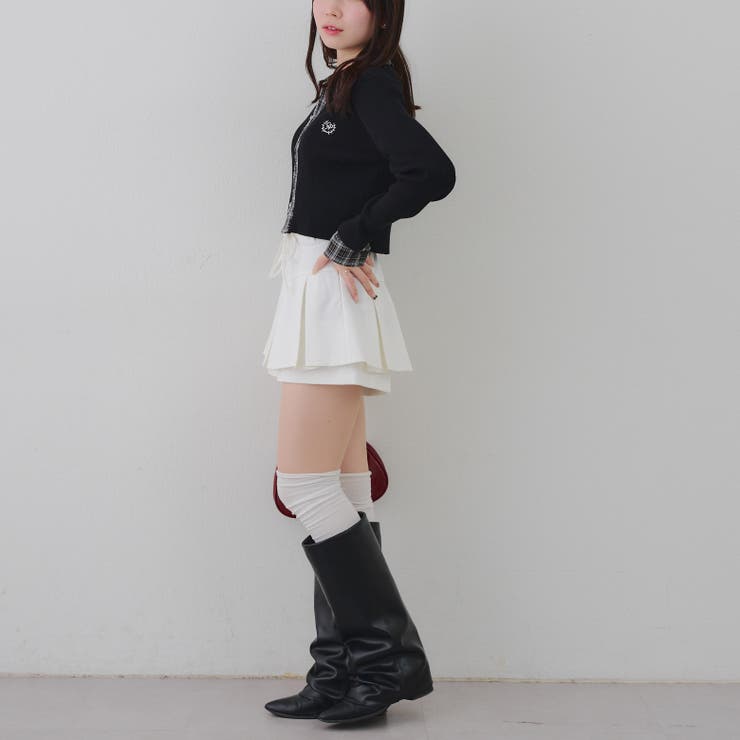 リボン付プリーツスカパン | RMAF　NICE CLAUP / OLIVE des OLIVE | 詳細画像24 