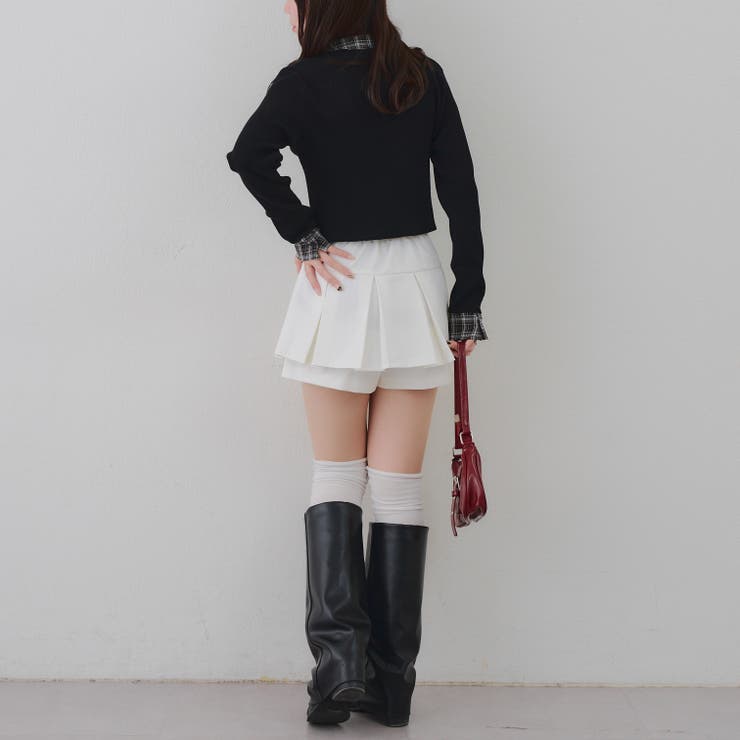 リボン付プリーツスカパン | RMAF　NICE CLAUP / OLIVE des OLIVE | 詳細画像25 