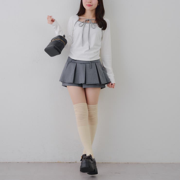 リボン付プリーツスカパン | RMAF　NICE CLAUP / OLIVE des OLIVE | 詳細画像30 