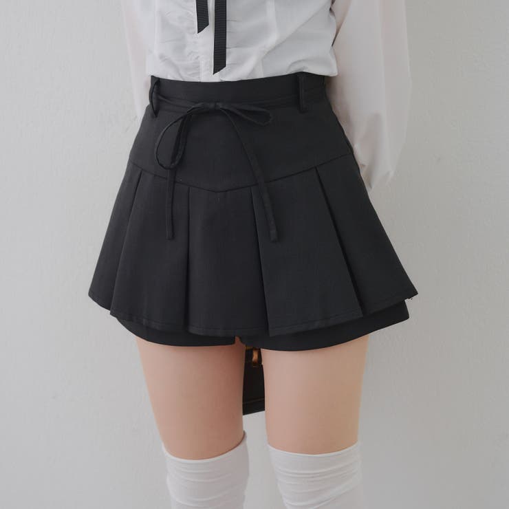 リボン付プリーツスカパン | RMAF　NICE CLAUP / OLIVE des OLIVE | 詳細画像2 