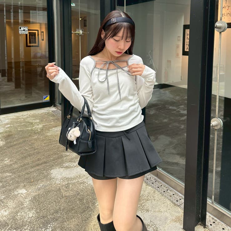 リボン付プリーツスカパン | RMAF　NICE CLAUP / OLIVE des OLIVE | 詳細画像44 