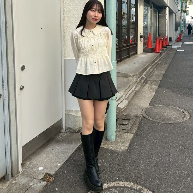 リボン付プリーツスカパン | RMAF　NICE CLAUP / OLIVE des OLIVE | 詳細画像47 