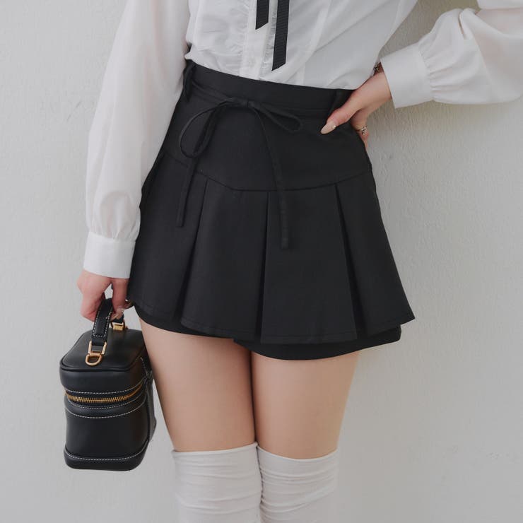 リボン付プリーツスカパン | RMAF　NICE CLAUP / OLIVE des OLIVE | 詳細画像3 