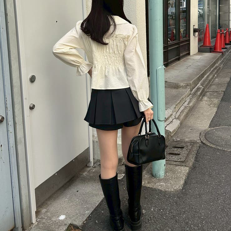 リボン付プリーツスカパン | RMAF　NICE CLAUP / OLIVE des OLIVE | 詳細画像48 