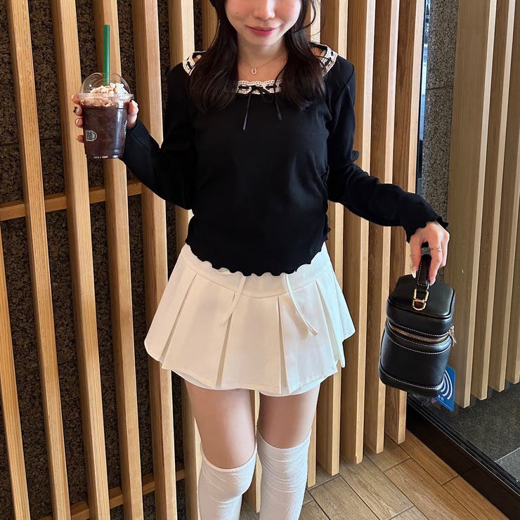 リボン付プリーツスカパン | RMAF　NICE CLAUP / OLIVE des OLIVE | 詳細画像49 