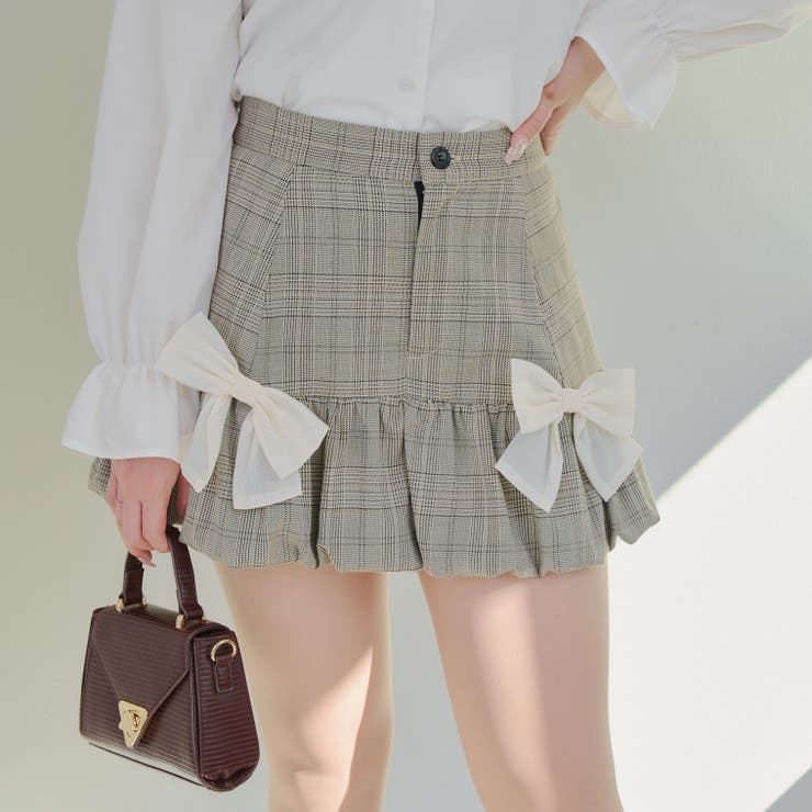 【セットアップ対応】ミニバルーンスカート | RMAF　NICE CLAUP / OLIVE des OLIVE | 詳細画像3 