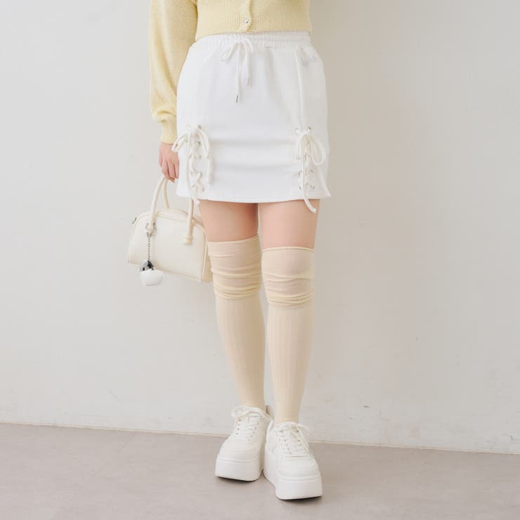 【セットアップ対応】ダンボールレースアップミニスカート | RMAF　NICE CLAUP / OLIVE des OLIVE | 詳細画像14 