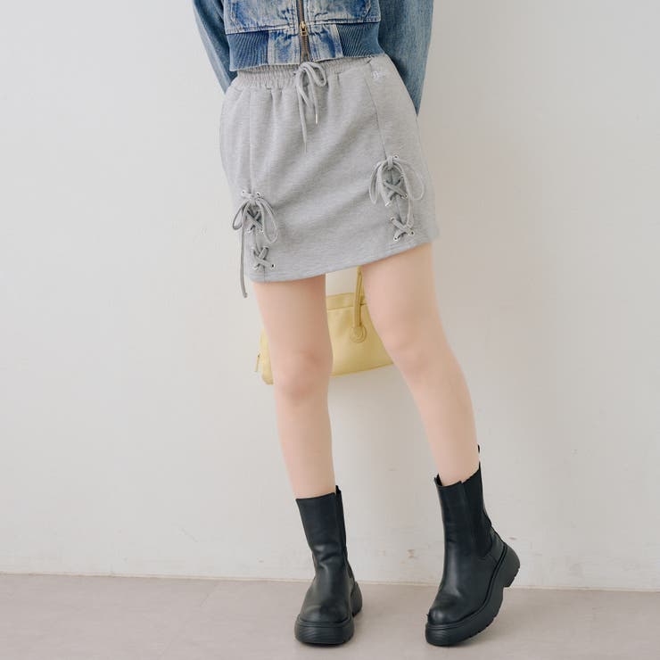 【セットアップ対応】ダンボールレースアップミニスカート | RMAF　NICE CLAUP / OLIVE des OLIVE | 詳細画像23 