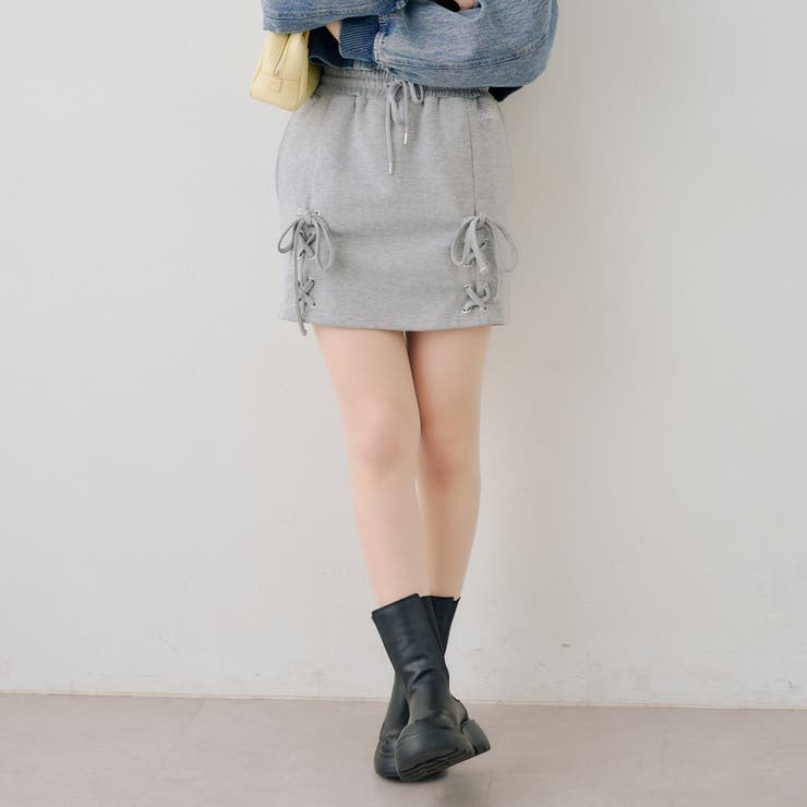 【セットアップ対応】ダンボールレースアップミニスカート | RMAF　NICE CLAUP / OLIVE des OLIVE | 詳細画像24 