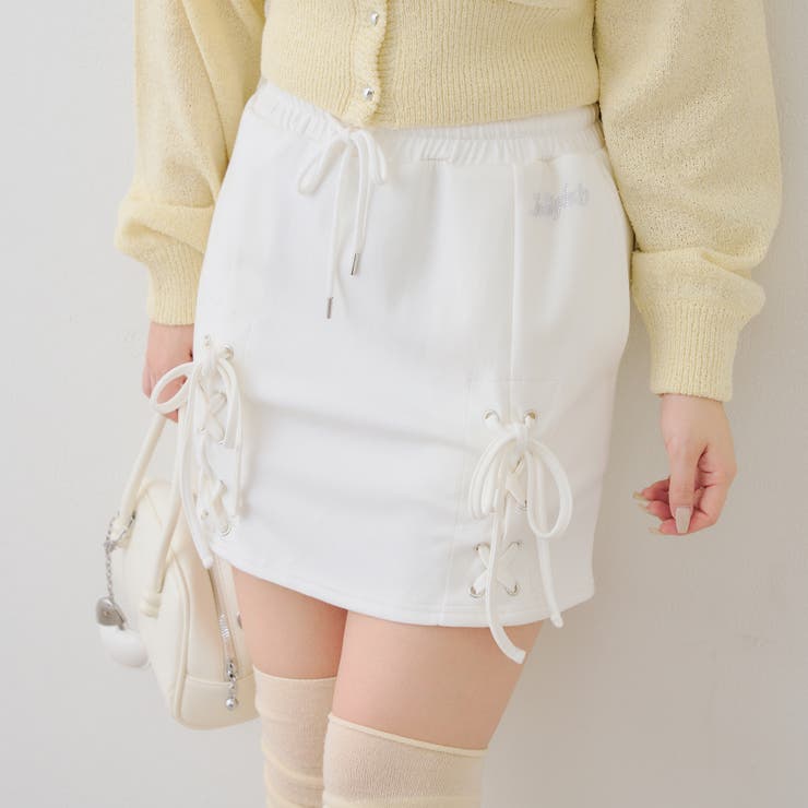 オフ | 【セットアップ対応】ダンボールレースアップミニスカート | RMAF　NICE CLAUP / OLIVE des OLIVE