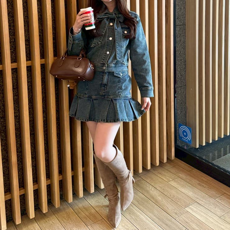 【セットアップ対応】デニムプリーツミニスカート | RMAF　NICE CLAUP / OLIVE des OLIVE | 詳細画像8 