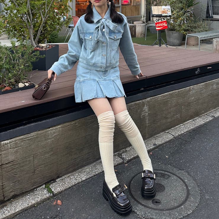 【セットアップ対応】デニムプリーツミニスカート | RMAF　NICE CLAUP / OLIVE des OLIVE | 詳細画像19 