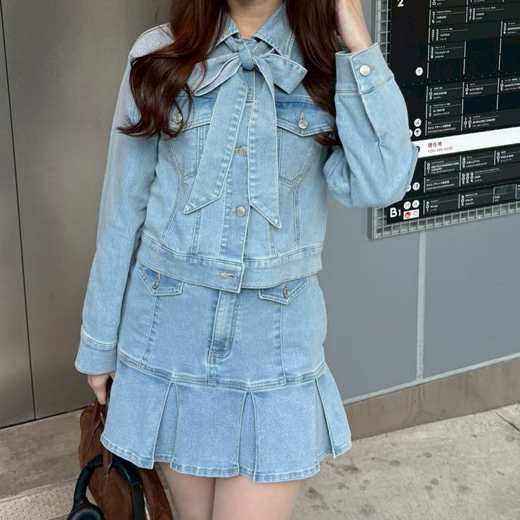 【セットアップ対応】デニムプリーツミニスカート | RMAF　NICE CLAUP / OLIVE des OLIVE | 詳細画像20 