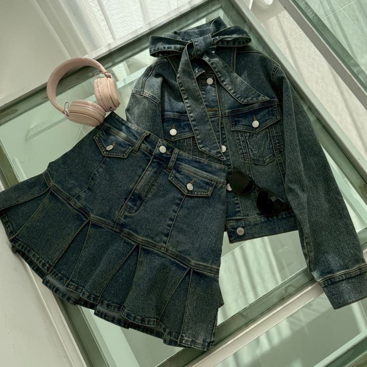 【セットアップ対応】デニムプリーツミニスカート | RMAF　NICE CLAUP / OLIVE des OLIVE | 詳細画像28 