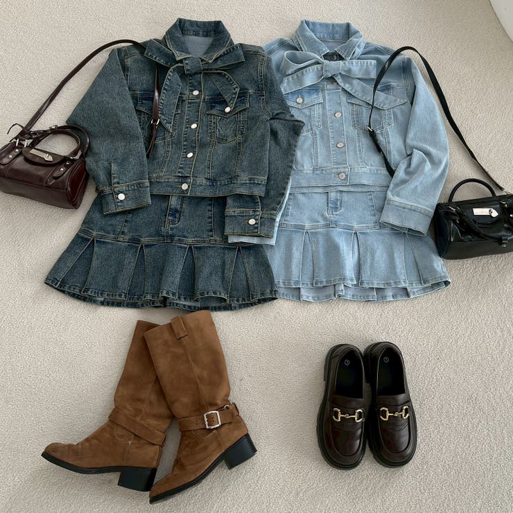 【セットアップ対応】デニムプリーツミニスカート | RMAF　NICE CLAUP / OLIVE des OLIVE | 詳細画像29 