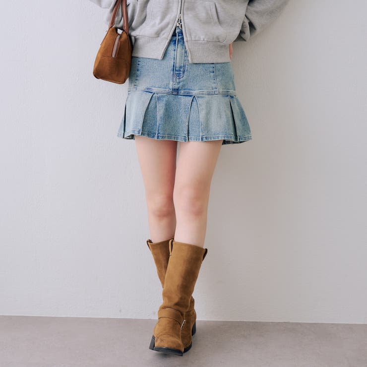 【セットアップ対応】デニムプリーツミニスカート | RMAF　NICE CLAUP / OLIVE des OLIVE | 詳細画像31 