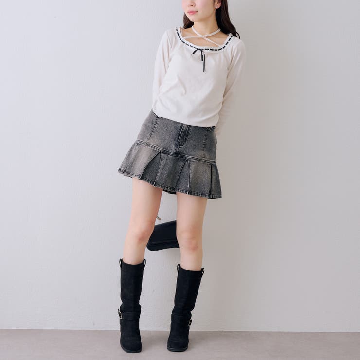 【セットアップ対応】デニムプリーツミニスカート | RMAF　NICE CLAUP / OLIVE des OLIVE | 詳細画像44 