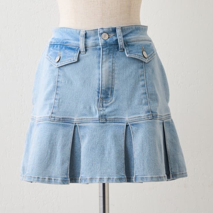 【セットアップ対応】デニムプリーツミニスカート | RMAF　NICE CLAUP / OLIVE des OLIVE | 詳細画像47 