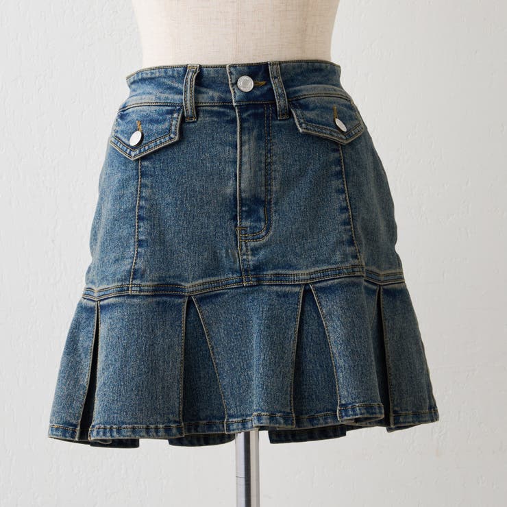 【セットアップ対応】デニムプリーツミニスカート | RMAF　NICE CLAUP / OLIVE des OLIVE | 詳細画像50 