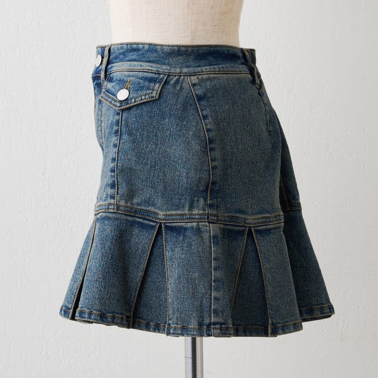 【セットアップ対応】デニムプリーツミニスカート | RMAF　NICE CLAUP / OLIVE des OLIVE | 詳細画像51 